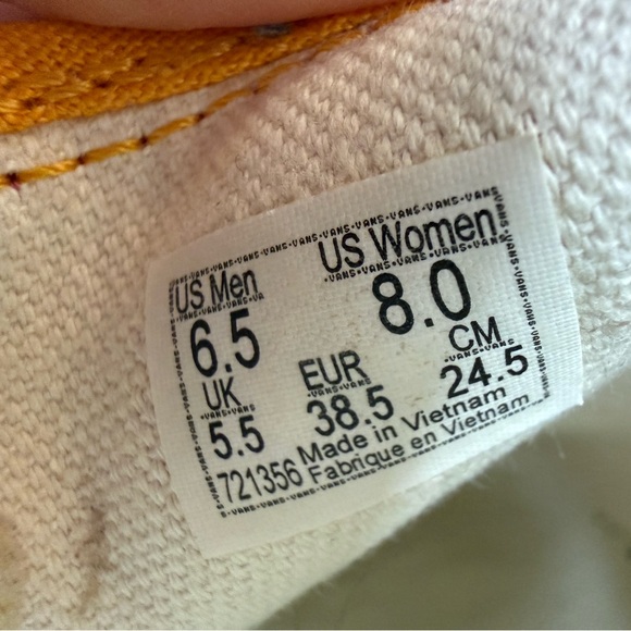 Vans Classic - Slip On Platform Mini Cord Shoes Pink Leather Suede - size 8 - Picture 10 of 10